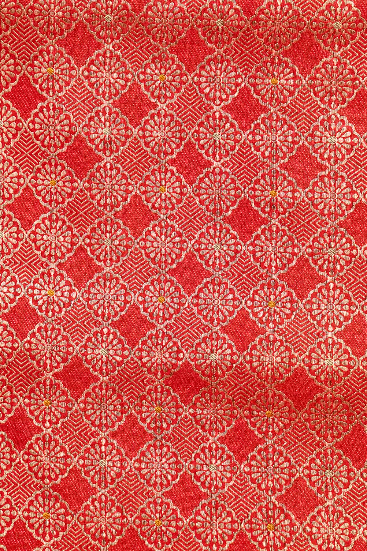 Red Brocade Katan Silk Banarasi Handloom Saree