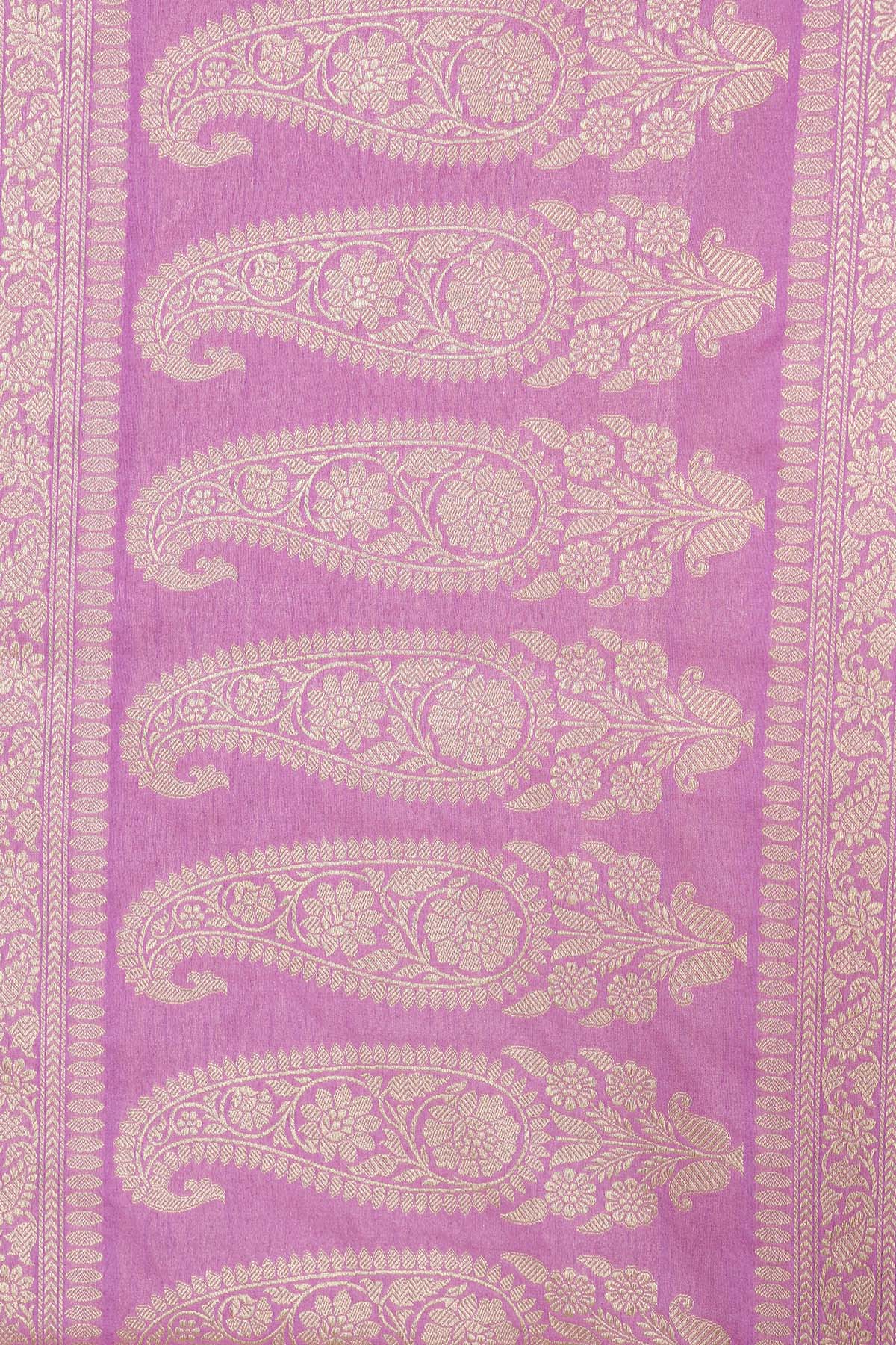 Pink Brocade Katan Silk Banarasi Handloom Saree