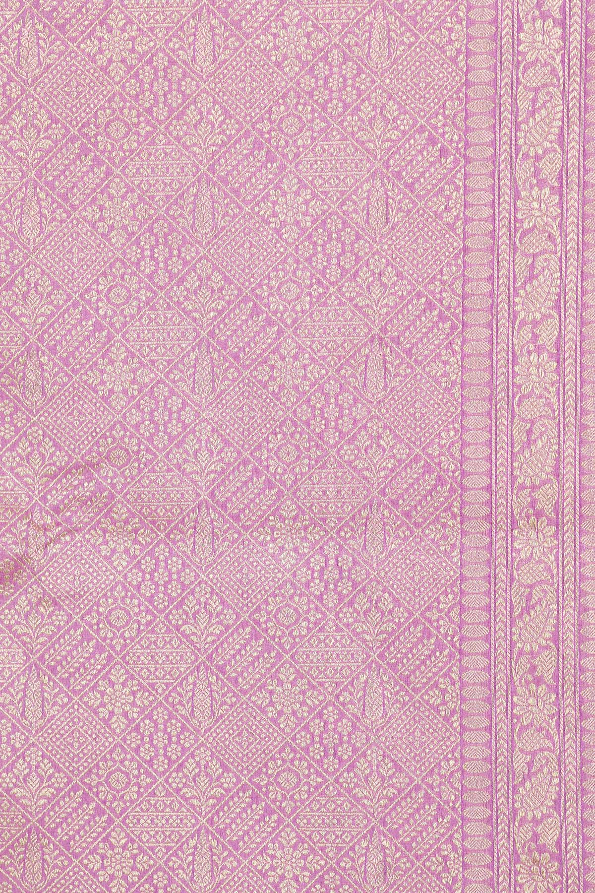 Pink Brocade Katan Silk Banarasi Handloom Saree