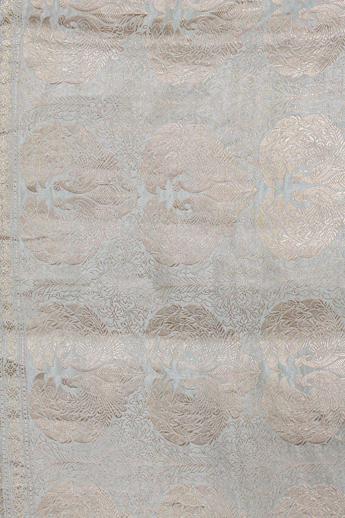 Sky Blue Bootidar Mashru Silk Banarasi Handloom Saree